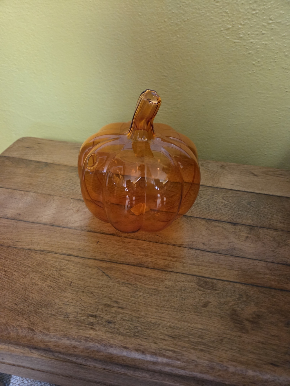 Sur La Table Handblown Glass Bud Vase Pumpkin Décor - Orange